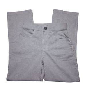 Free People Florence Crop Flare Pants - Blue & White Striped - Womens Size XS